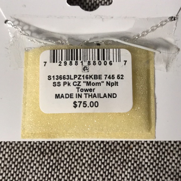 Giani Bernini Cubic Zirconia Mom Pendant necklace - Picture 2 of 4